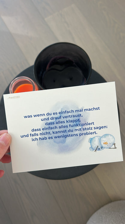 Poesie-Adventskalender 2025 – 24 Sprüche auf Postkarten | achtsamer Adventskalender