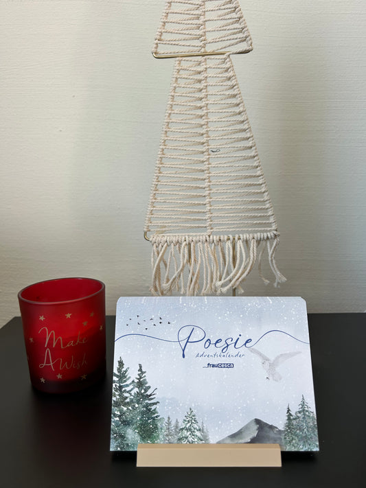Poesie-Adventskalender 2025 – 24 Sprüche auf Postkarten | achtsamer Adventskalender